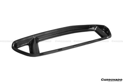 Parachoques delantero de fibra de carbono estilo TRU para Ford Mustang Carbonado 2015-2017 con parrilla superior