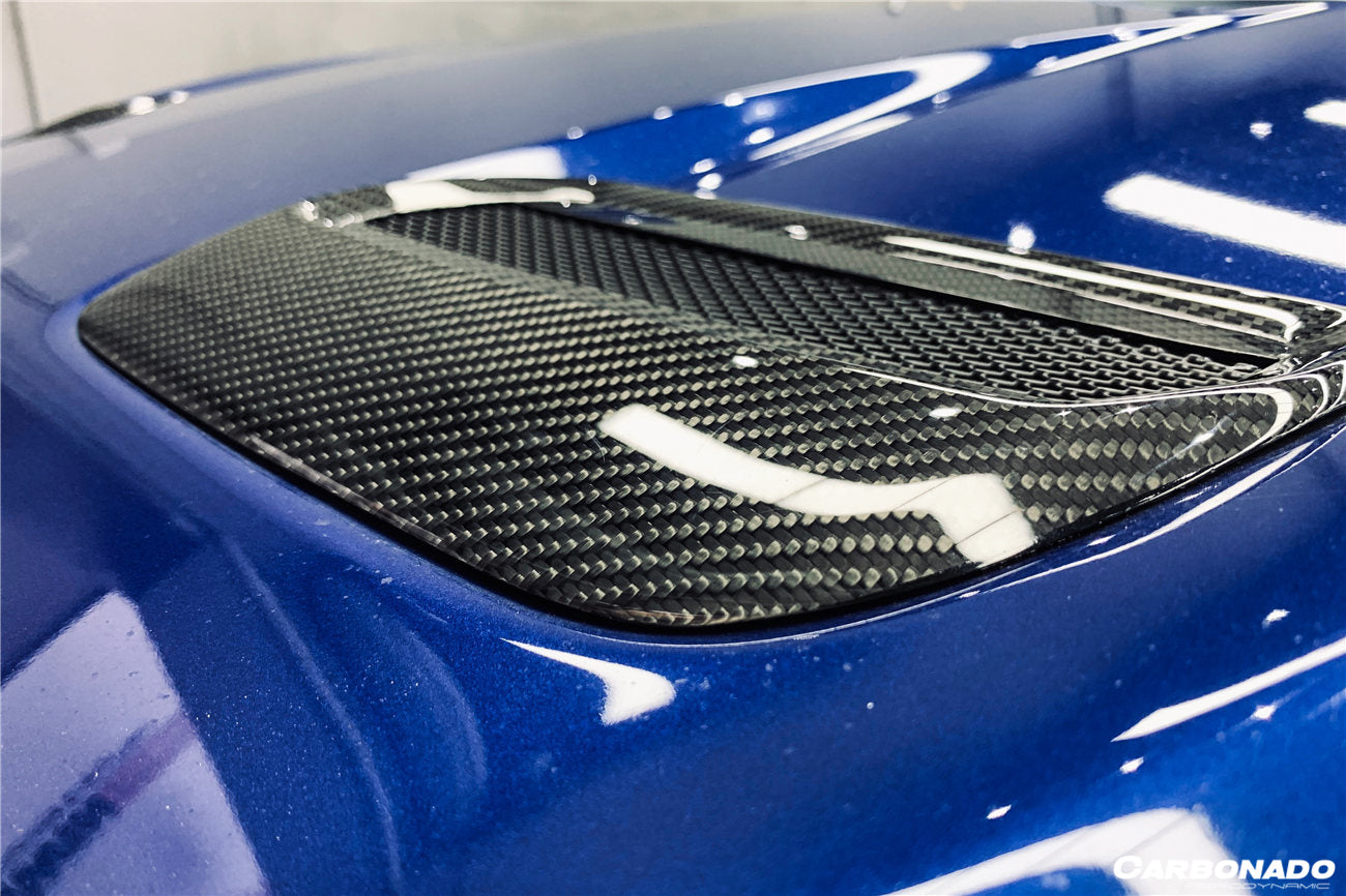 DarwinPRO Carbon Fiber Hood Vents | 2018-2023 Ford Mustang