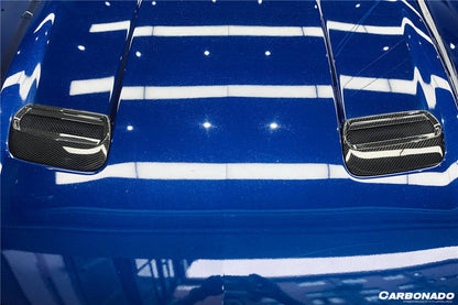 Carbonado 2018-2023 Ford Mustang OEM Style Carbon Fiber Hood Vents