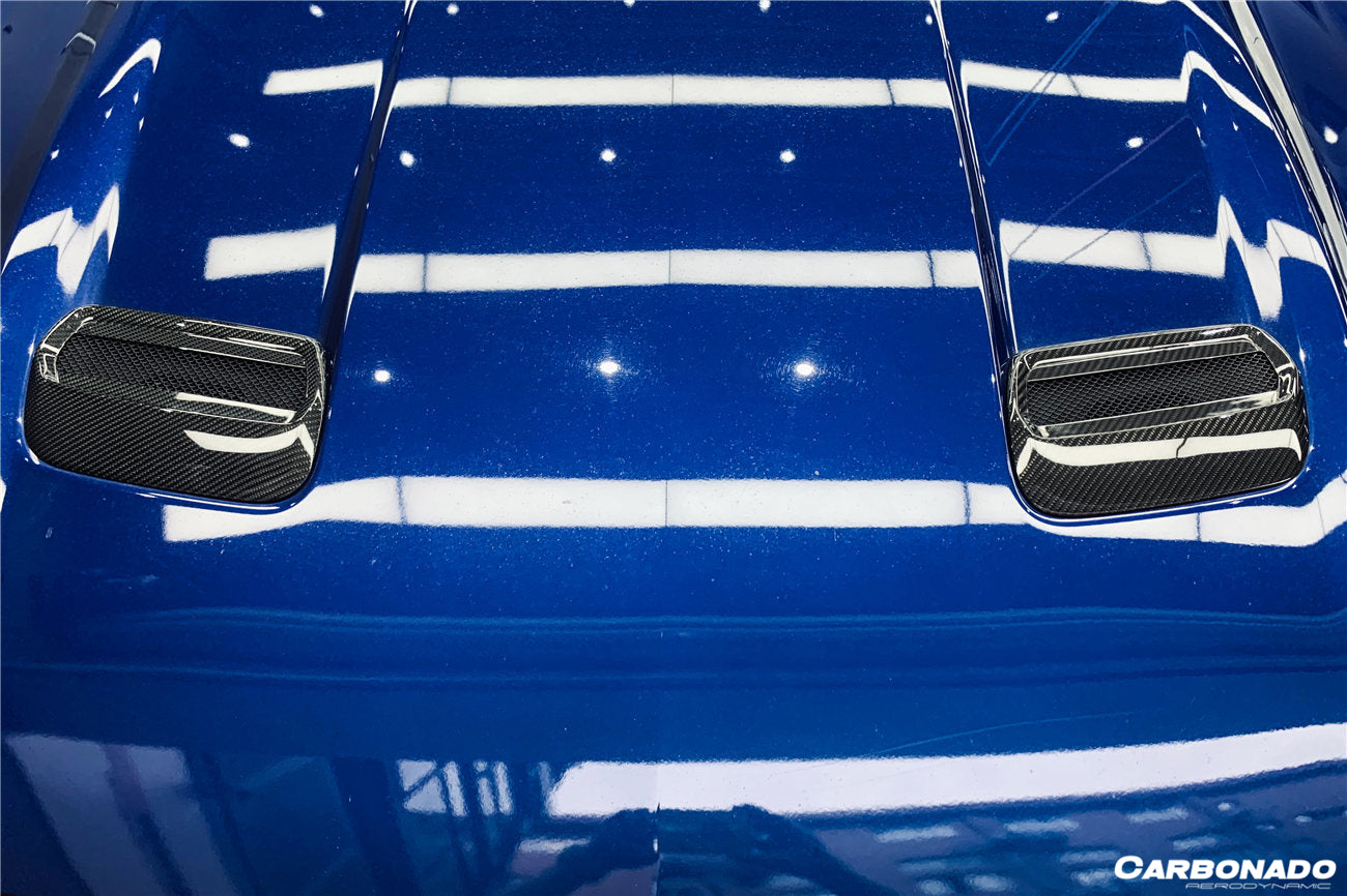 DarwinPRO Carbon Fiber Hood Vents | 2018-2023 Ford Mustang