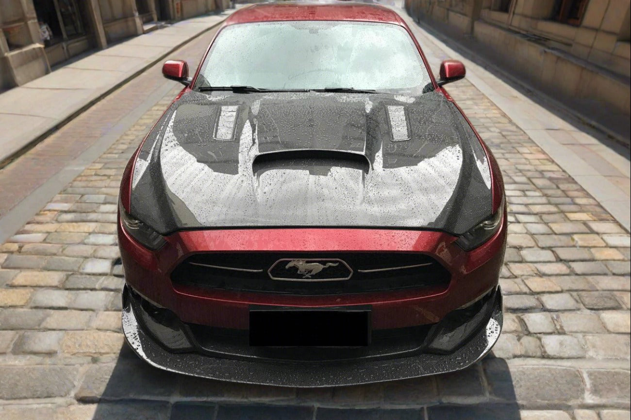 Carbonado 2015-2017 Ford Mustang GT & V6 TRU Style Hood