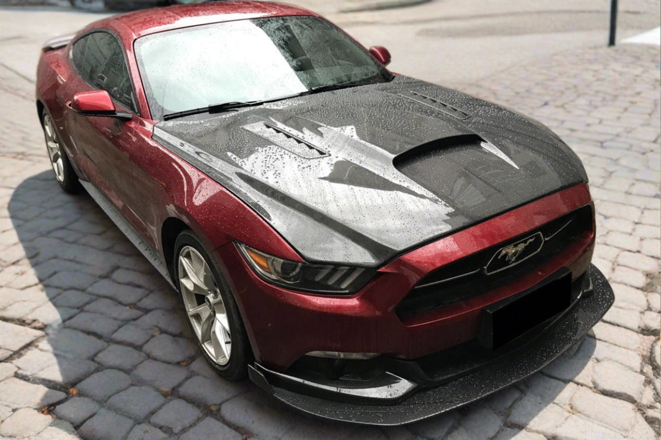 Carbonado 2015-2017 Ford Mustang GT & V6 TRU Style Hood