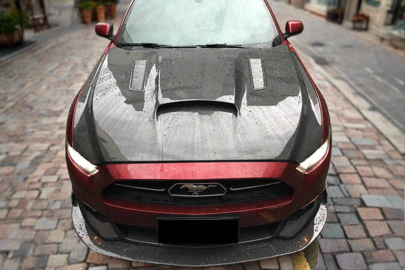 Carbonado 2015-2017 Ford Mustang GT & V6 TRU Style Hood