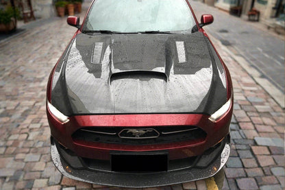Carbonado 2015-2017 Ford Mustang GT & V6 TRU Style Hood