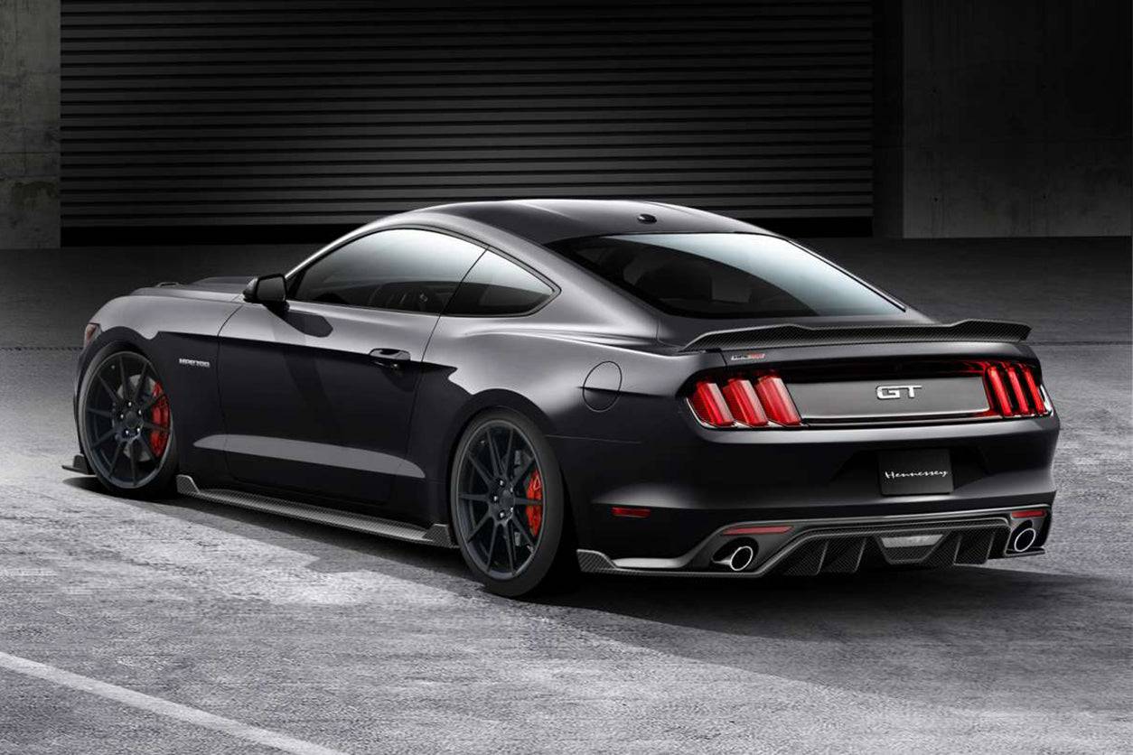 Carbonado 2015-2017 Ford Mustang HY Style Carbon Fiber Rear Lip