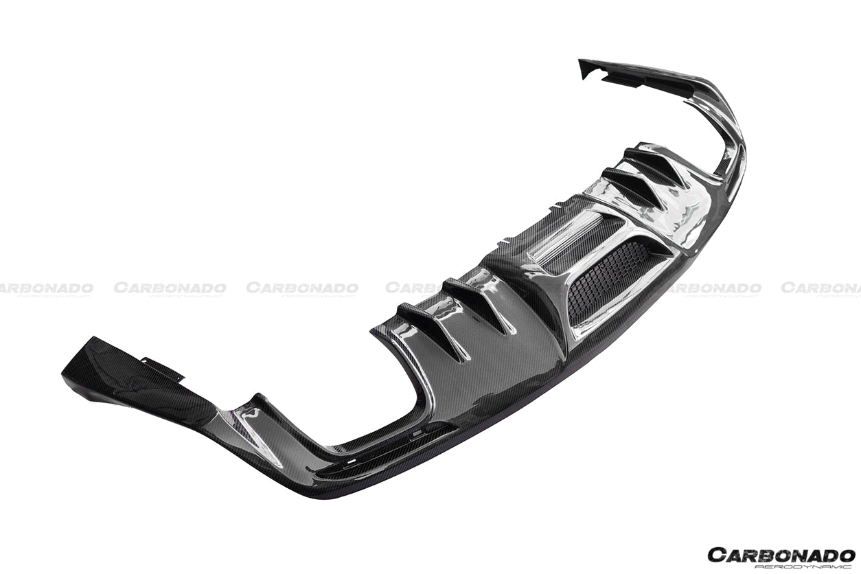 DarwinPRO 2015-2017 Ford Mustang Rsh Style Carbon Fiber Rear Diffuser Lip
