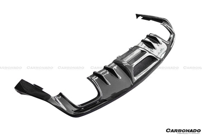 DarwinPRO 2015-2017 Ford Mustang Rsh Style Carbon Fiber Rear Diffuser Lip