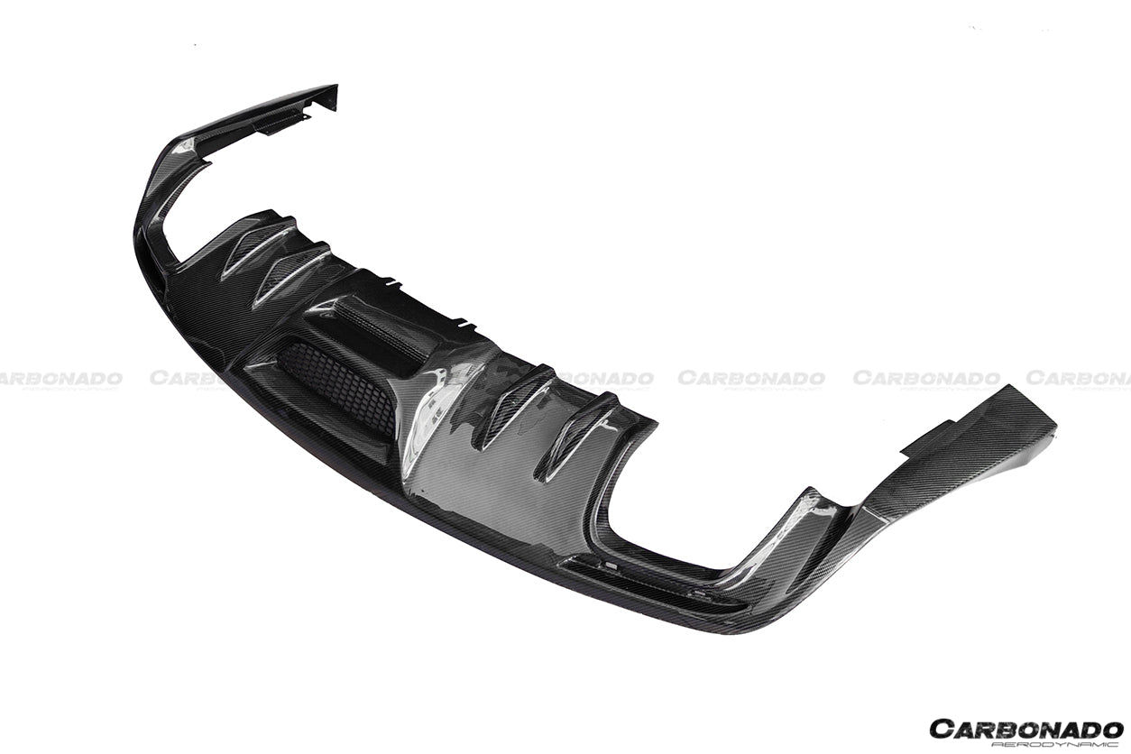 DarwinPRO 2015-2017 Ford Mustang Rsh Style Carbon Fiber Rear Diffuser Lip