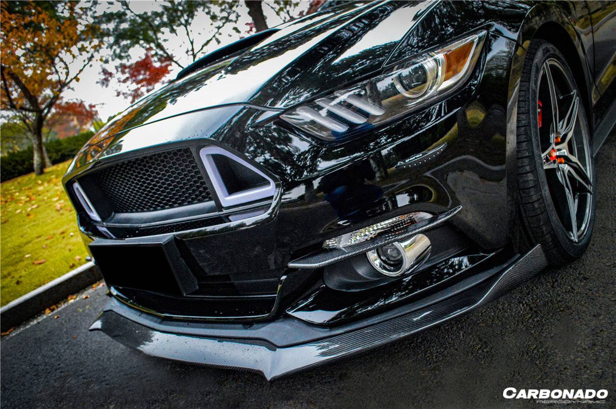Carbonado 2015-2017 Ford Mustang Rsh Style Carbon Fiber Front Lip