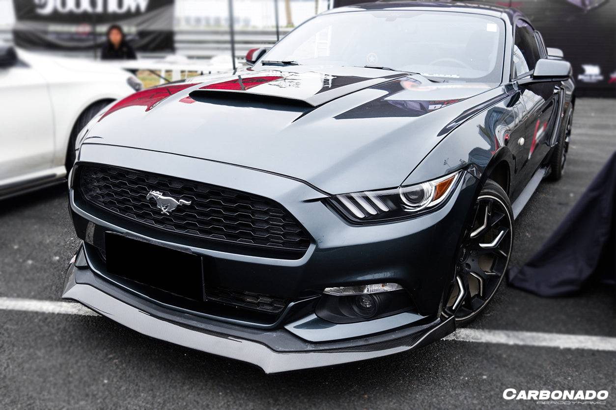 Carbonado 2015-2017 Ford Mustang Rsh Style Carbon Fiber Front Lip