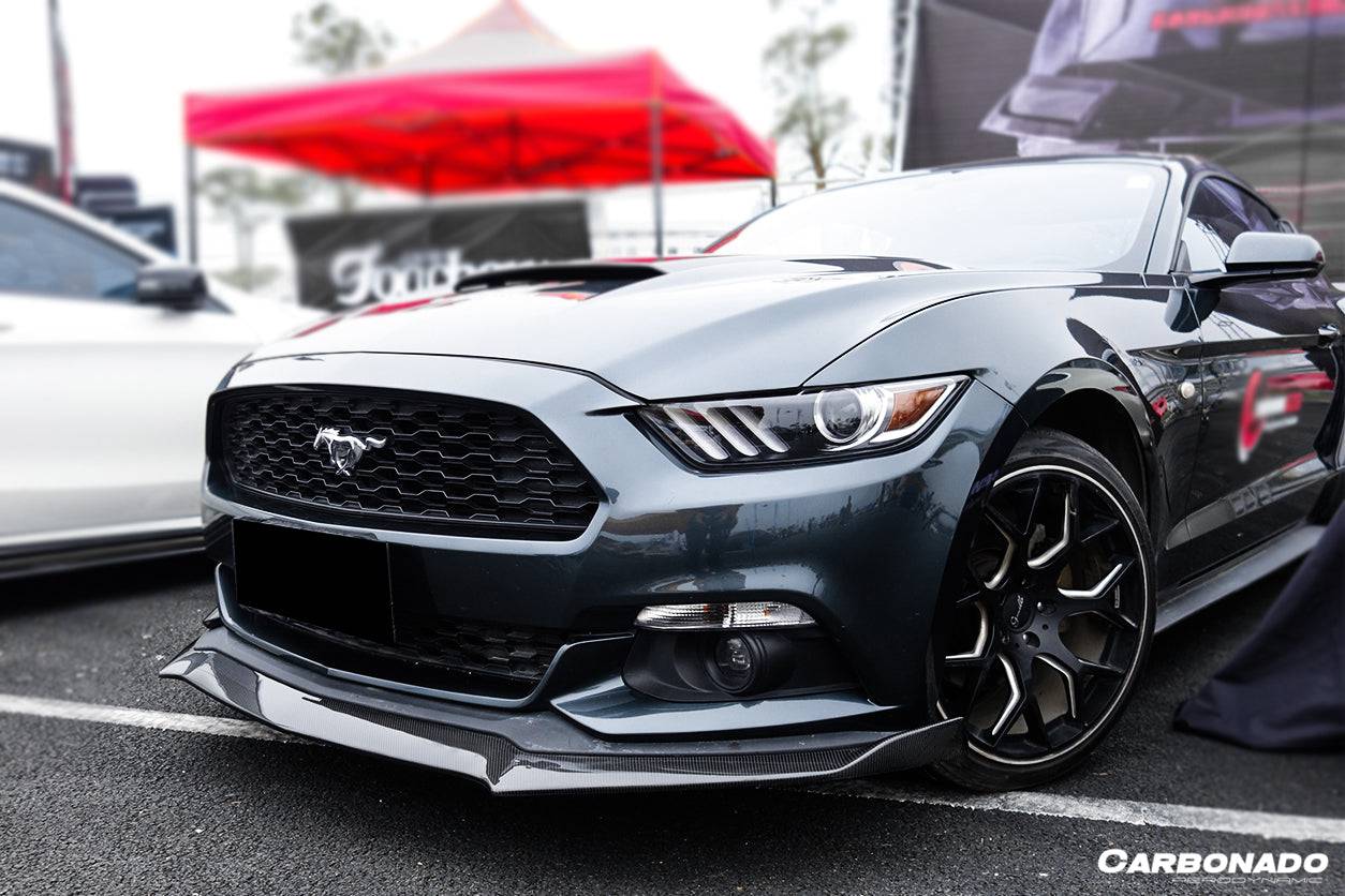 Carbonado 2015-2017 Ford Mustang Rsh Style Carbon Fiber Front Lip