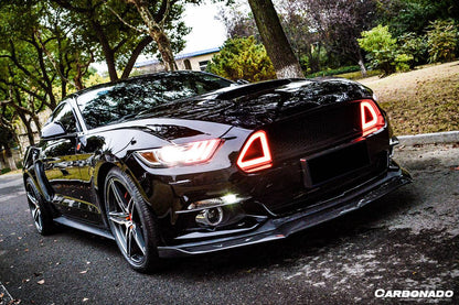 Cubierta de entrada de aire del capó estilo RSH para Ford Mustang Carbonado 2015-2017
