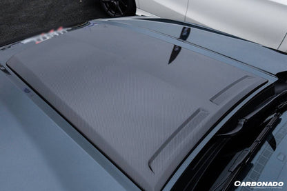 Cubierta de entrada de aire del capó estilo RSH para Ford Mustang Carbonado 2015-2017