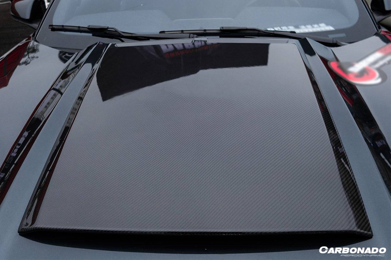 Cubierta de entrada de aire del capó estilo RSH para Ford Mustang Carbonado 2015-2017