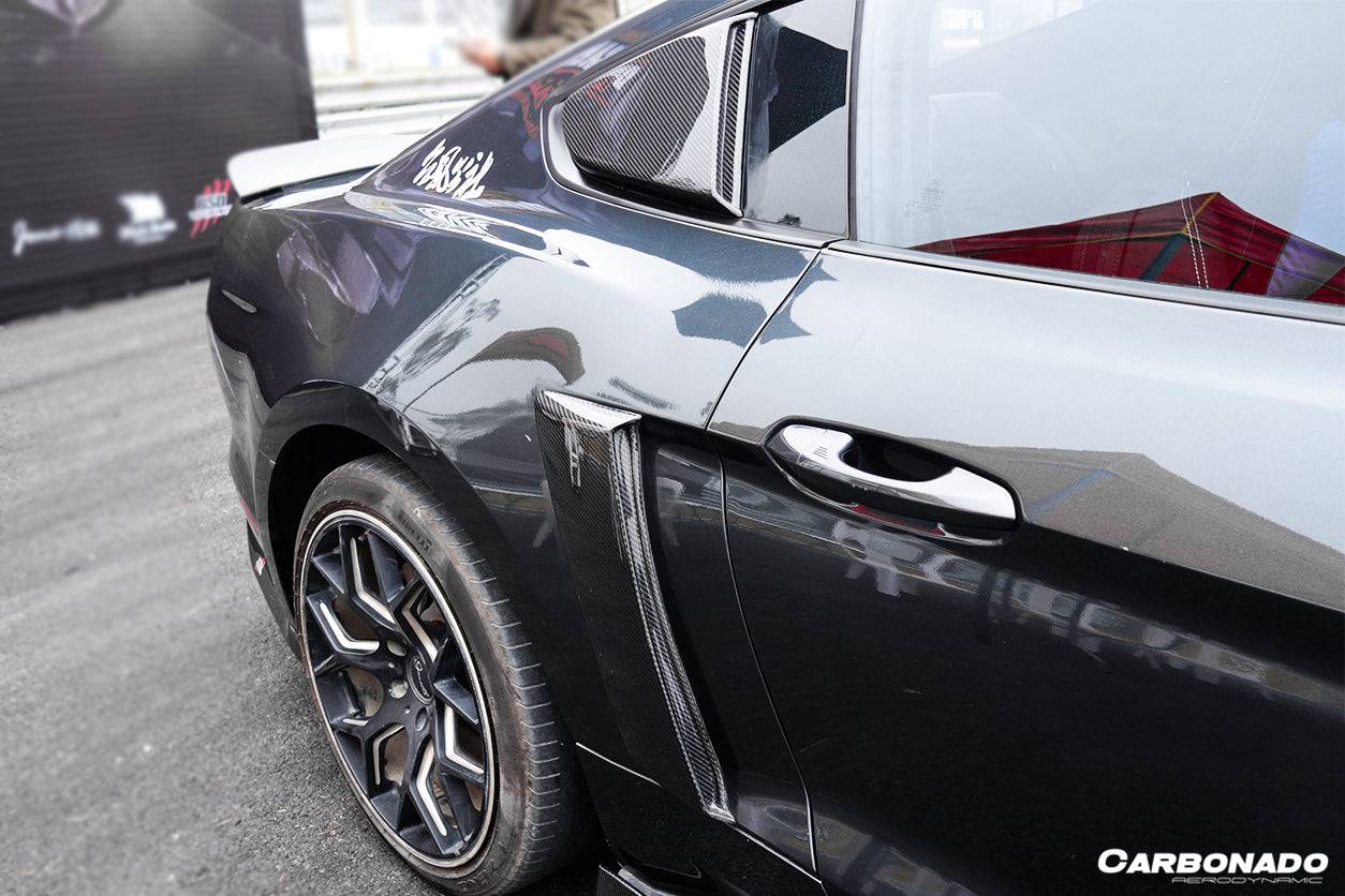 Carbonado 2015-2023 Ford Mustang Rsh Style Quarter Panel Side Scoops