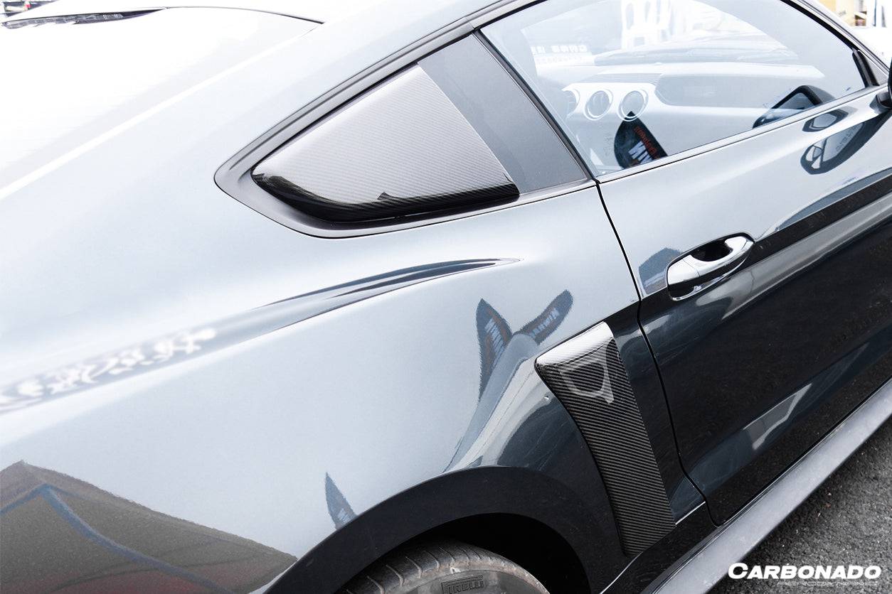 Carbonado 2015-2023 Ford Mustang Rsh Style Quarter Window Scoops
