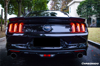 DarwinPRO 2015-2017 Ford Mustang Rsh Style Carbon Fiber Rear Diffuser Lip