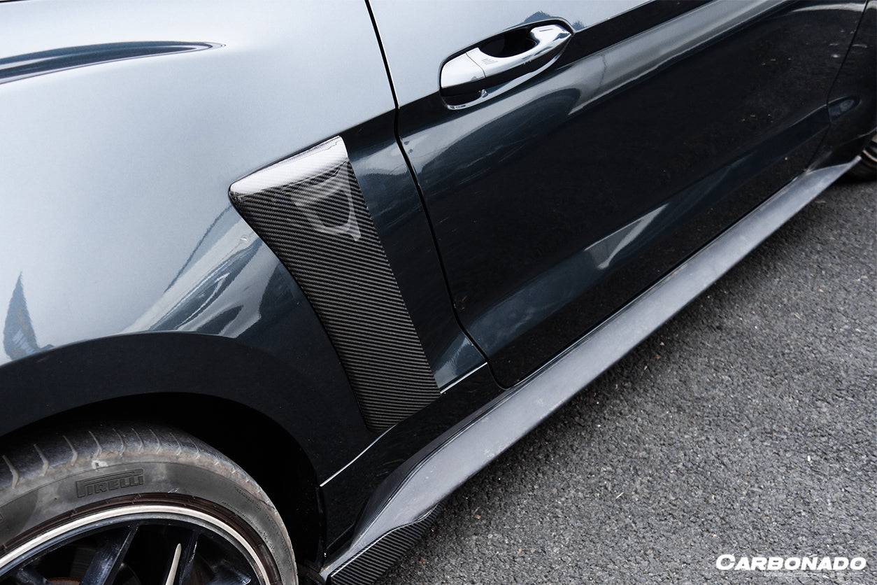Carbonado 2015-2023 Ford Mustang Rsh Style Quarter Panel Side Scoops