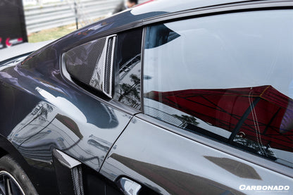 Carbonado 2015-2023 Ford Mustang Rsh Style Quarter Window Scoops