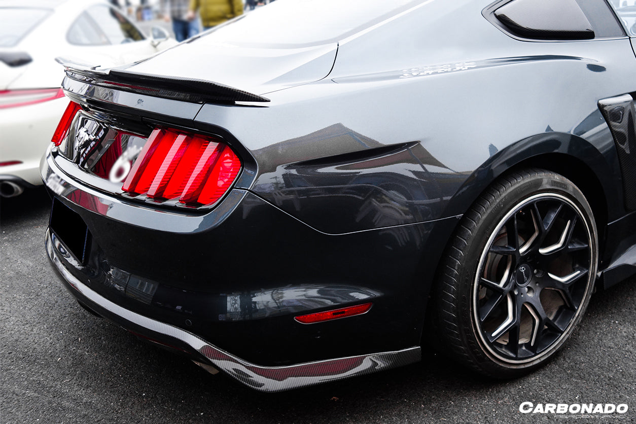 DarwinPRO 2015-2017 Ford Mustang Rsh Style Carbon Fiber Rear Diffuser Lip