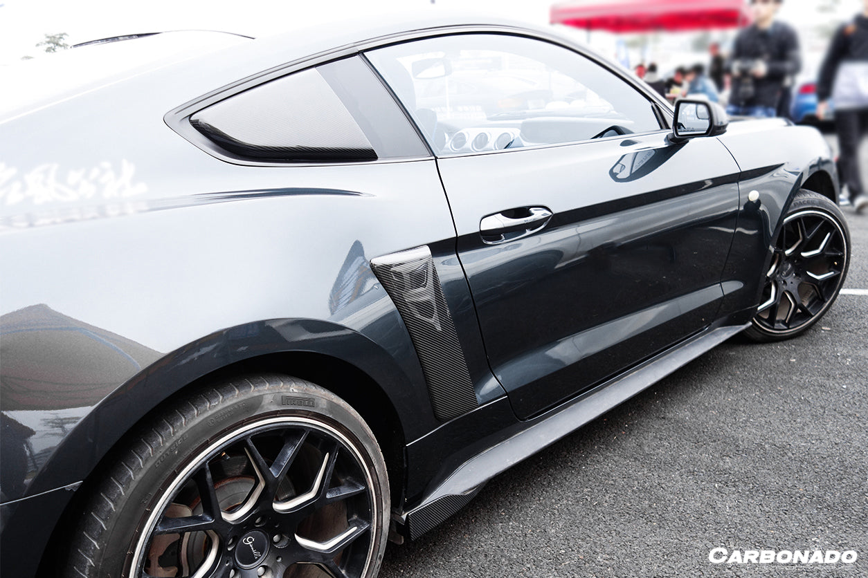 Carbonado 2015-2017 Ford Mustang Rsh Style Side Skirts Winglets