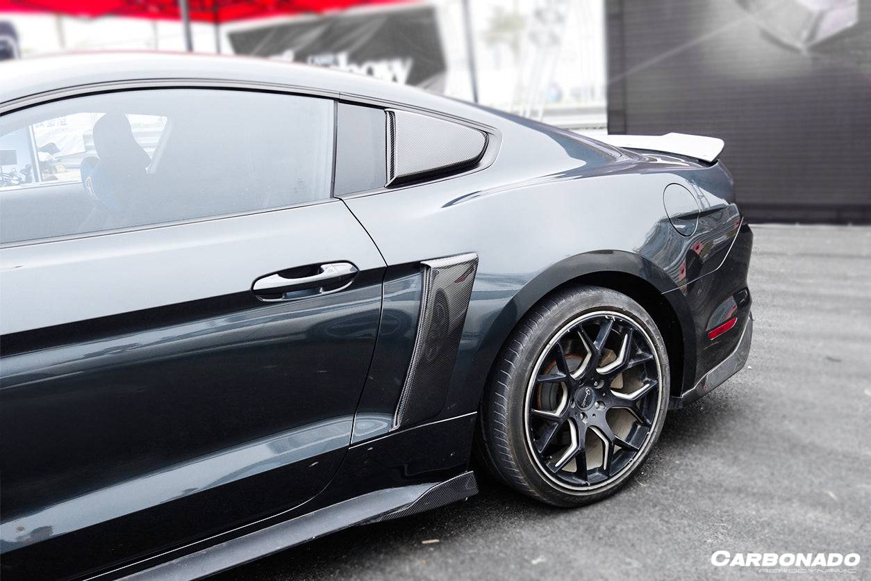 Carbonado 2015-2023 Ford Mustang Rsh Style Quarter Window Scoops