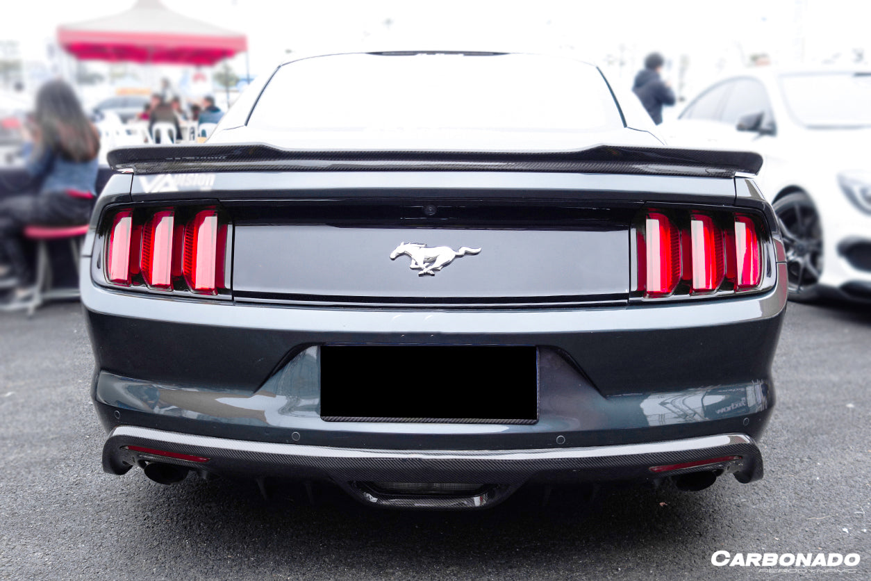 DarwinPRO 2015-2017 Ford Mustang Rsh Style Carbon Fiber Rear Diffuser Lip
