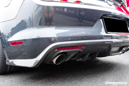 DarwinPRO 2015-2017 Ford Mustang Rsh Style Carbon Fiber Rear Diffuser Lip