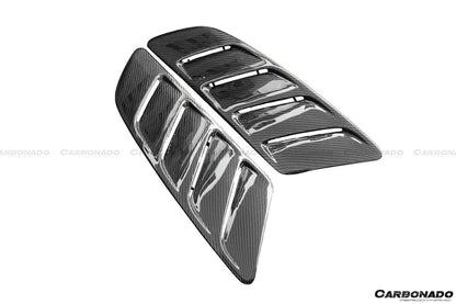 Carbonado 2015-2017 Ford Mustang Rsh Style Carbon Fiber Heat Extractors Hood Scoops
