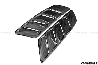Carbonado 2015-2017 Ford Mustang Rsh Style Carbon Fiber Heat Extractors Hood Scoops