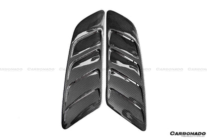 Carbonado 2015-2017 Ford Mustang Rsh Style Carbon Fiber Heat Extractors Hood Scoops
