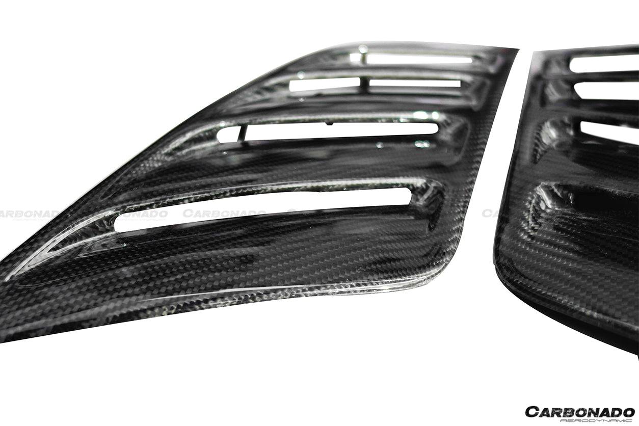 Carbonado 2015-2017 Ford Mustang Rsh Style Carbon Fiber Heat Extractors Hood Scoops