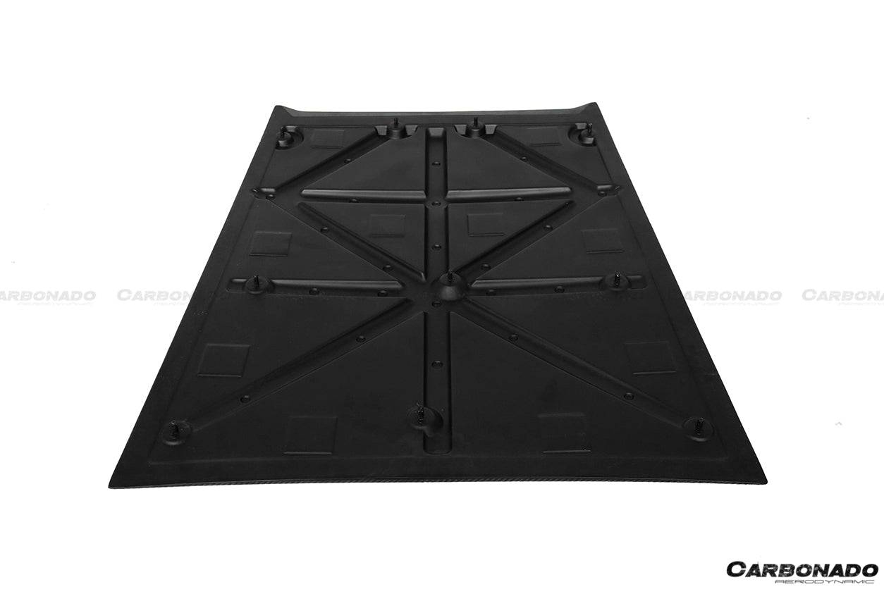 Cubierta de entrada de aire del capó estilo RSH para Ford Mustang Carbonado 2015-2017
