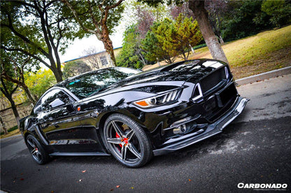 Cubierta de entrada de aire del capó estilo RSH para Ford Mustang Carbonado 2015-2017