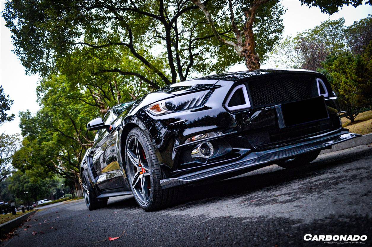 Carbonado 2015-2017 Ford Mustang Rsh Style Carbon Fiber Front Lip