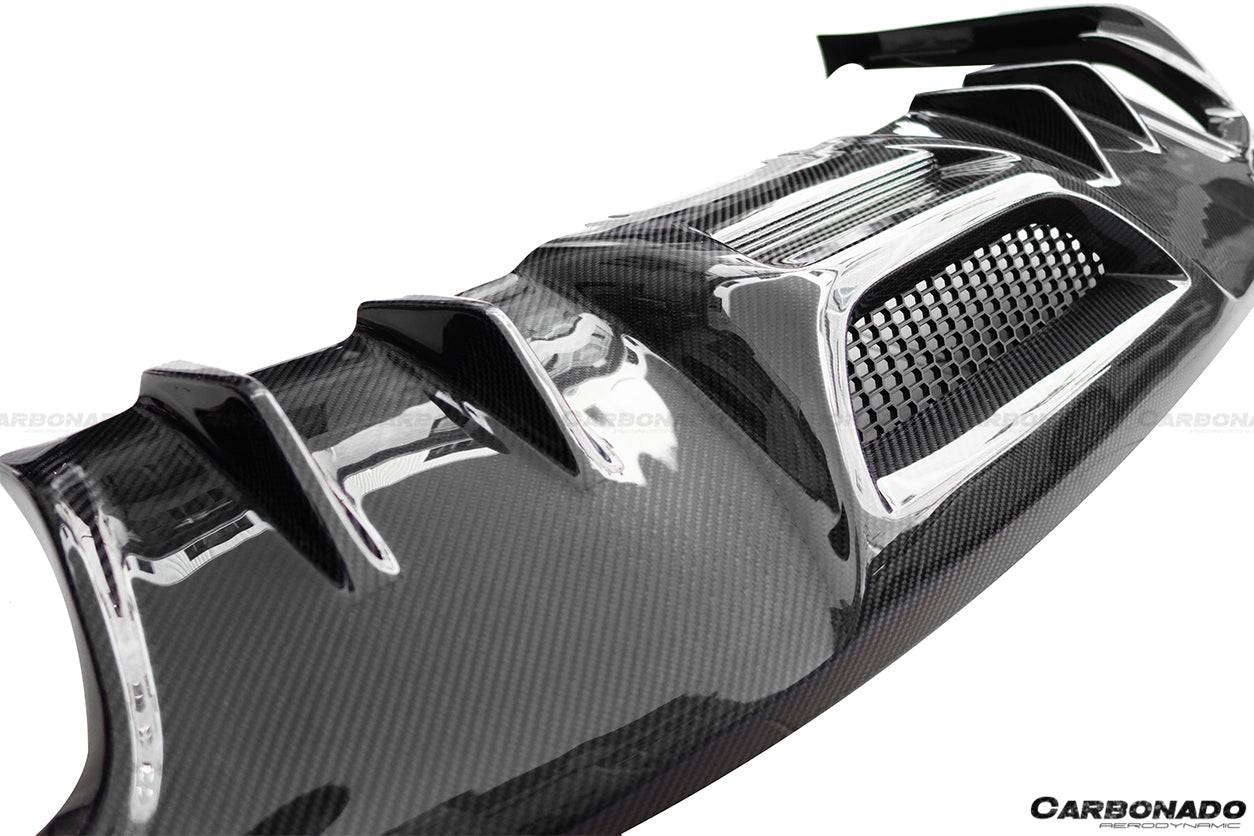 Borde trasero de fibra de carbono estilo Ford Mustang RSH Carbonado 2015-2017