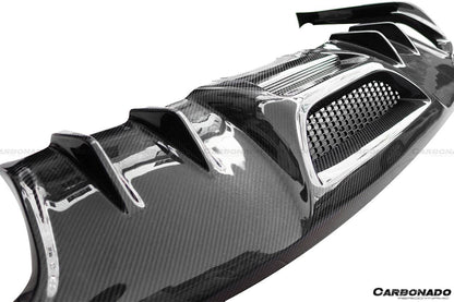 Borde trasero de fibra de carbono estilo Ford Mustang RSH Carbonado 2015-2017