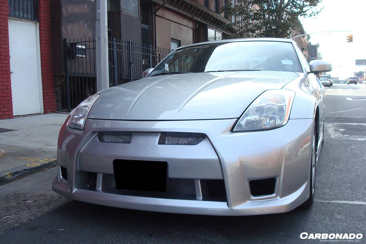 Parachoques delantero estilo Nissan 350Z GTR Carbonado 2003-2008