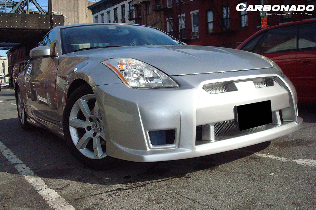 Parachoques delantero estilo Nissan 350Z GTR Carbonado 2003-2008