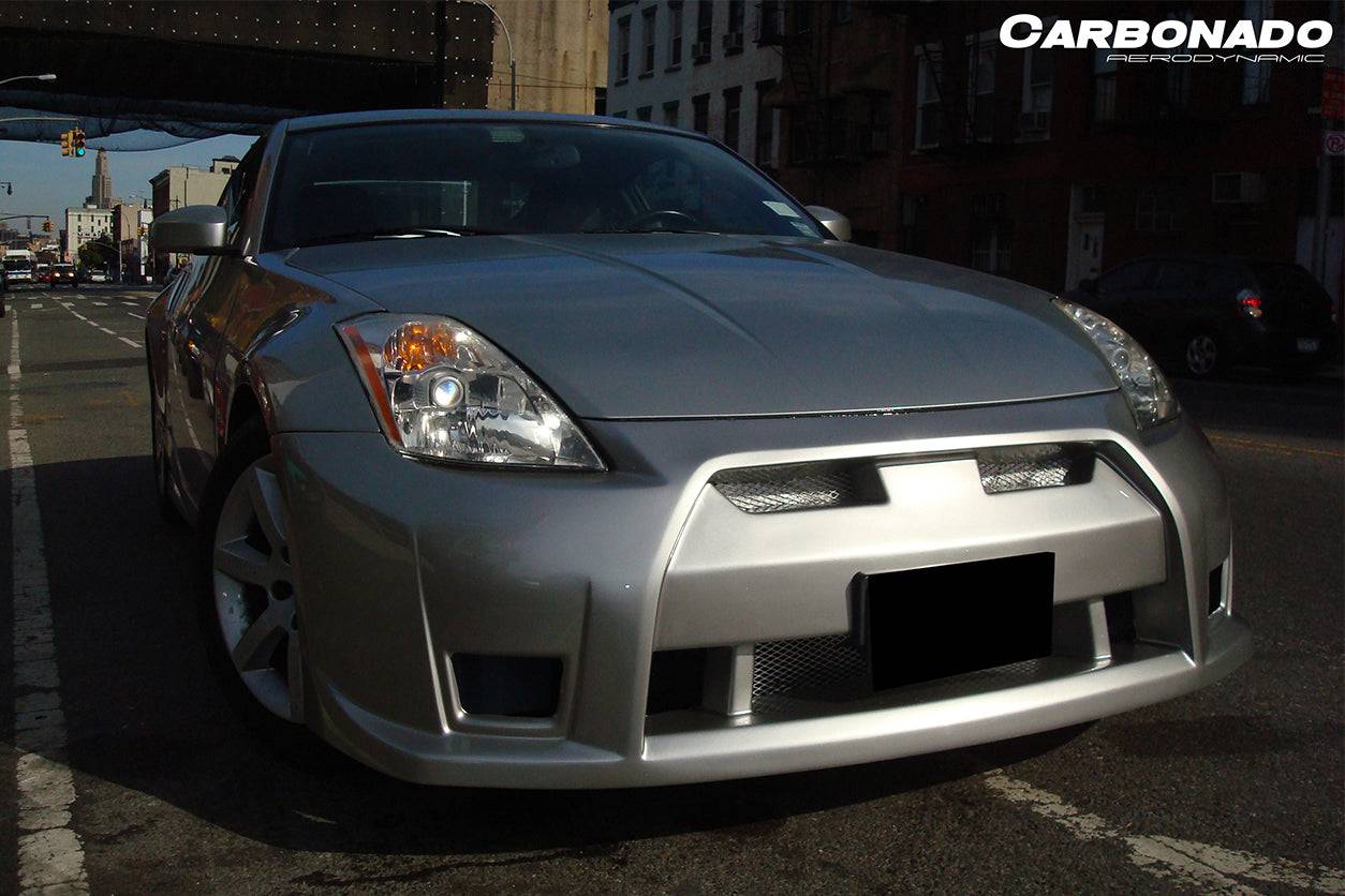 Parachoques delantero estilo Nissan 350Z GTR Carbonado 2003-2008