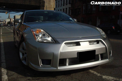 Parachoques delantero estilo Nissan 350Z GTR Carbonado 2003-2008