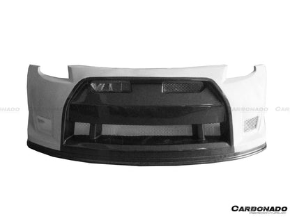 Parachoques delantero estilo Nissan 350Z GTR Carbonado 2003-2008