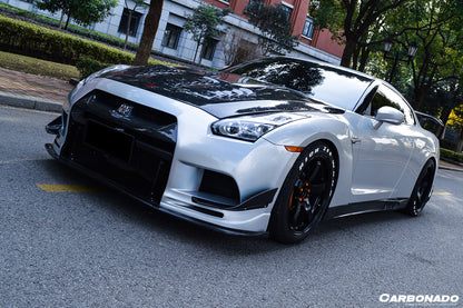 Parachoques delantero de fibra de carbono parcial estilo TPR DarwinPRO | Nissan GTR R35 2008-2023