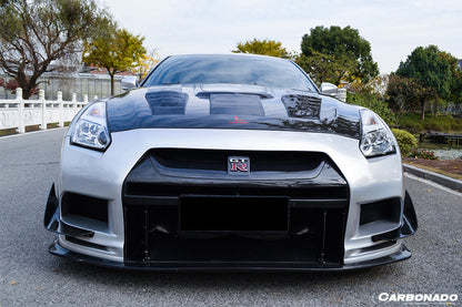 Parachoques delantero de fibra de carbono parcial estilo TPR DarwinPRO | Nissan GTR R35 2008-2023