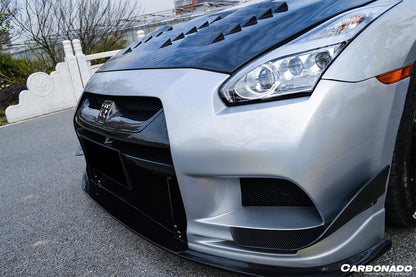 Parachoques delantero de fibra de carbono parcial estilo TPR DarwinPRO | Nissan GTR R35 2008-2023