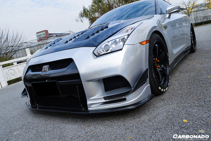 Parachoques delantero de fibra de carbono parcial estilo TPR DarwinPRO | Nissan GTR R35 2008-2023