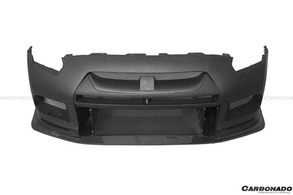 Parachoques delantero de fibra de carbono parcial estilo TPR DarwinPRO | Nissan GTR R35 2008-2023