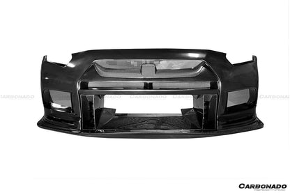 Parachoques delantero de fibra de carbono parcial estilo TPR DarwinPRO | Nissan GTR R35 2008-2023