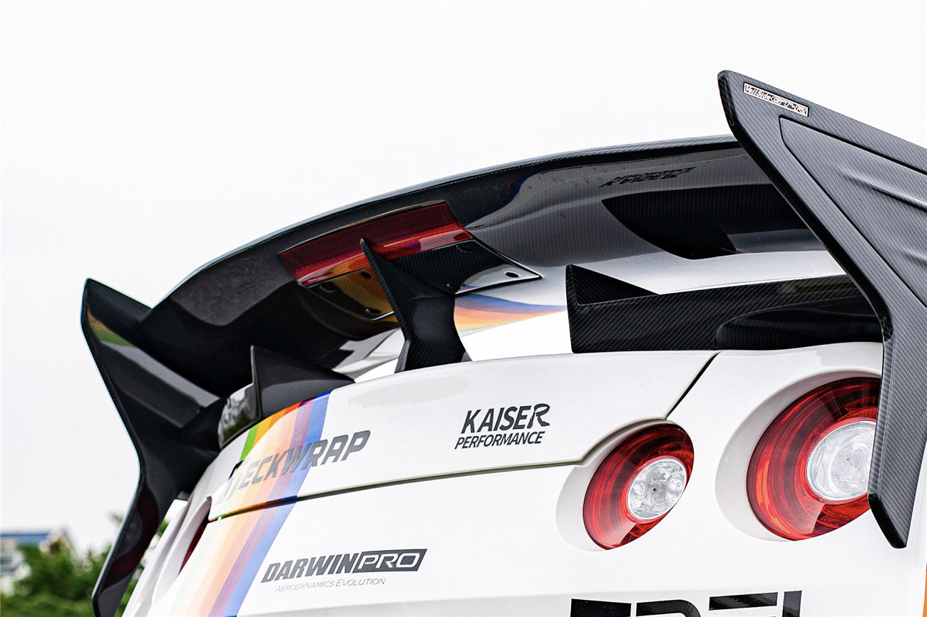 Carbonado 2007-2025 Nissan GTR R35 CBA DBA EBA VS Style Carbon Fiber Trunk Wing Spoiler
