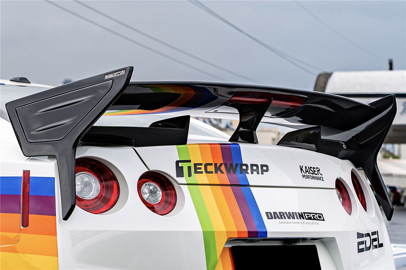Carbonado 2007-2025 Nissan GTR R35 CBA DBA EBA VS Style Carbon Fiber Trunk Wing Spoiler